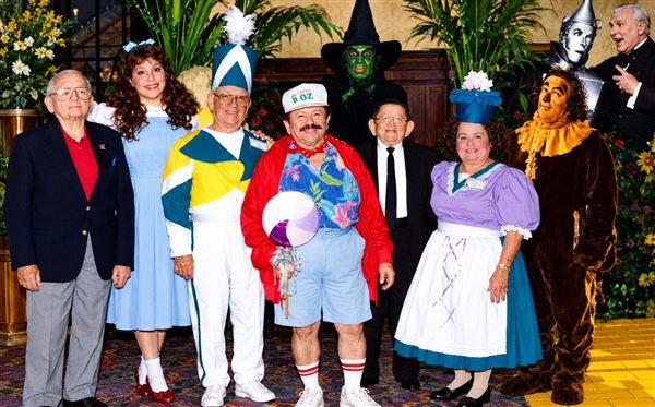 Kurt Raymond with fellow Wizard of Oz character impressionists